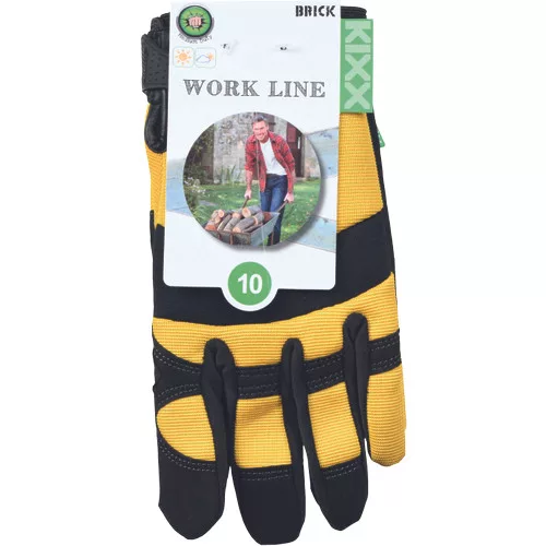 BRICK kombinált kesztyű sárga 10