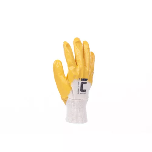 HARRIER sárga mártott nitril kesztyű -7
