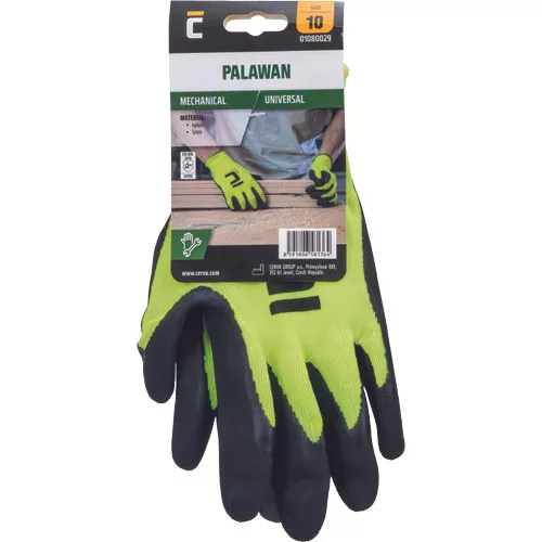 PALAWAN nylon latex mártott kesztyű - 10