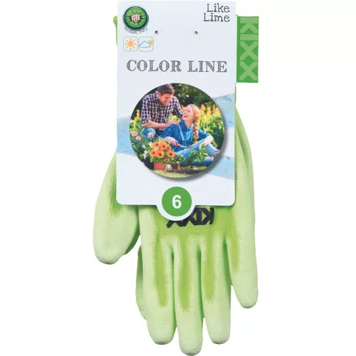LIKE LIME kesztyű nylon  PU zöld 8