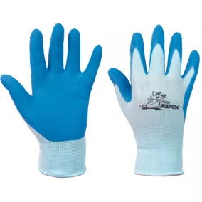 CHUNKY kesztyű nylon, latex tenyér kék 5