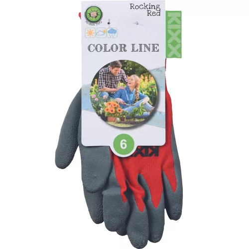 ROCKING RED kesztyű nylon latex piros 7