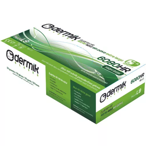 6080HR nitril púdermentes 50db 9/L
