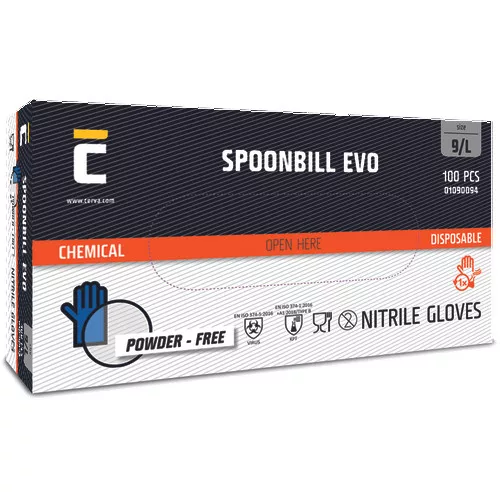 SPOONBILL EVO nitril púdermentes XL-10