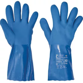 NIVALIS kesztyű PVC - kék - 10