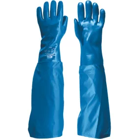 UNIVERSAL kesztyű karvédővel 70 c kék 10