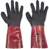 CHERRUG kesztyű PVC nitr.fekete/piros 10
