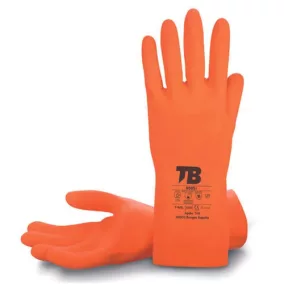 TB 9005X latex védőkesztyű narancs 10