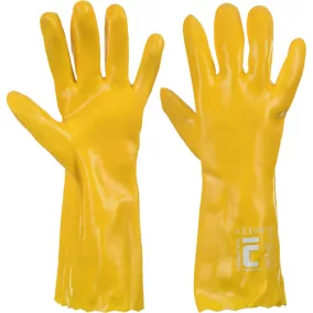 STANDARD kesztyű 35cm PVC sárga 11