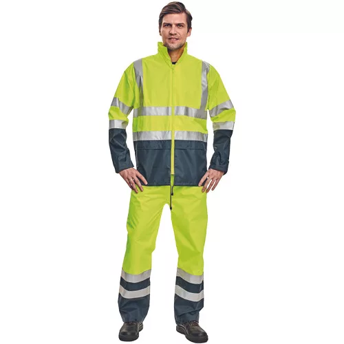 EPPING kabát fényvisszave sárga/navy L
