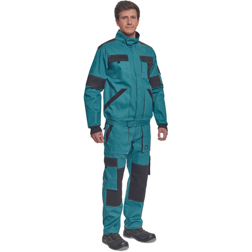 MAX SUMMER kabát petrol kék/fekete 54