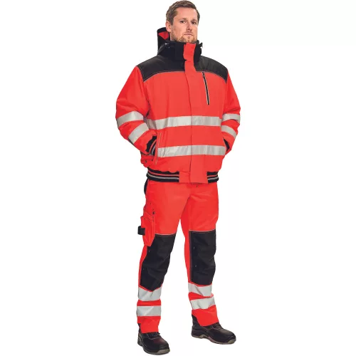 KNOXFIELD Hi-Vis pilóta dzseki piros L