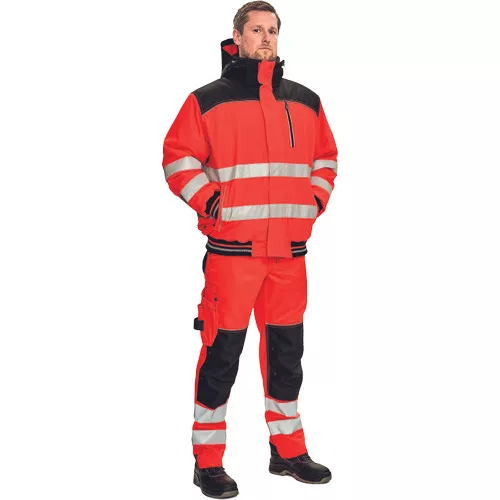 KNOXFIELD Hi-Vis pilóta dzseki piros XL