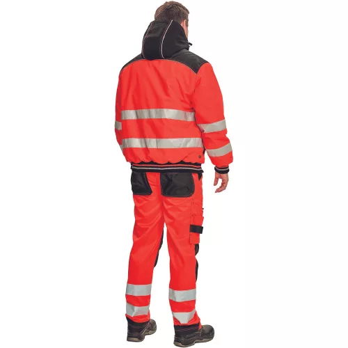 KNOXFIELD Hi-Vis pilóta dzseki piros XL