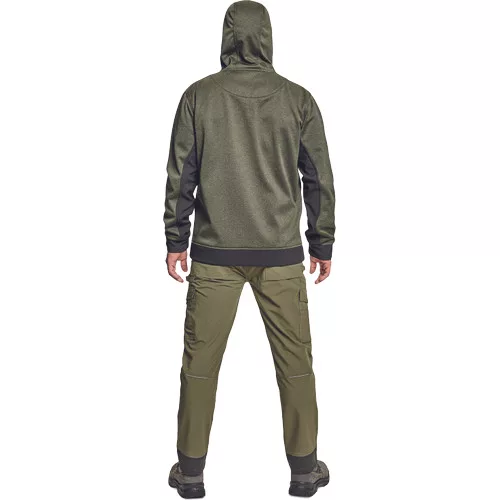 HUYER SOFTSHELL kabát olajzöld XL