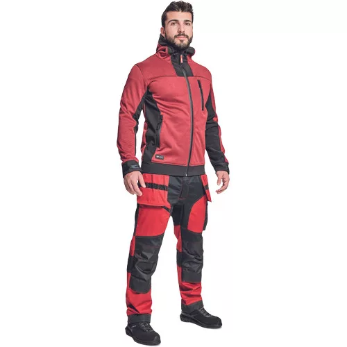 HUYER SOFTSHELL kabát piros XXL