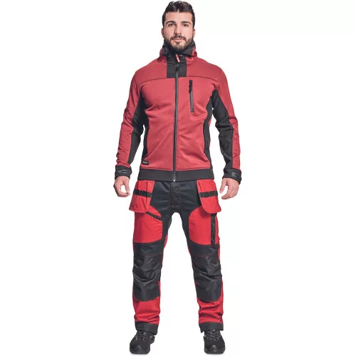 HUYER SOFTSHELL kabát piros XXL