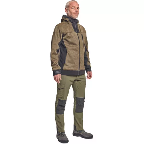 HUYER SOFTSHELL kabát bézs 3XL