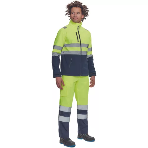 GRANADA HV SOFTSH.kabát sárga/navy M