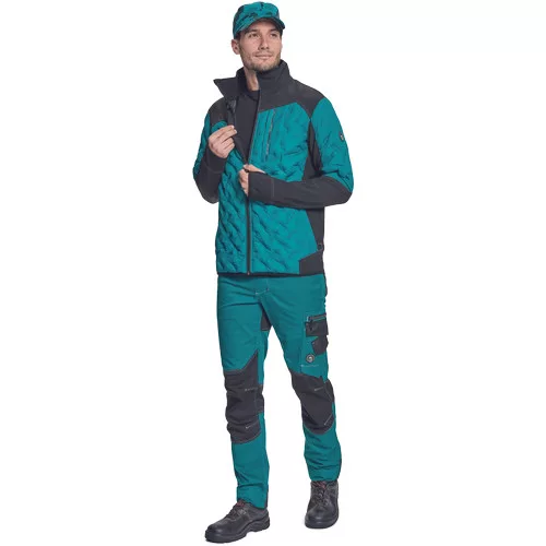 NEURUM SOFTSHELL kabát petrol kék L