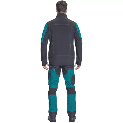 NEURUM SOFTSHELL kabát petrol kék L