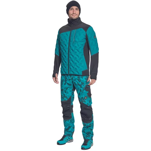 NEURUM SOFTSHELL kabát petrol kék XXL