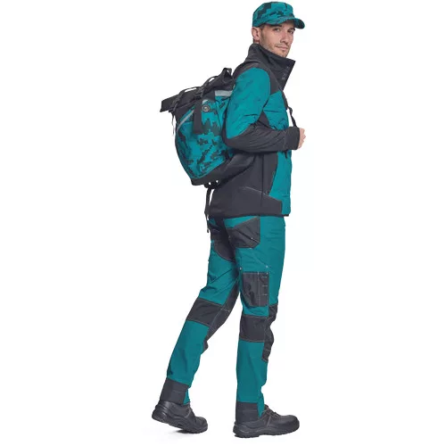 NEURUM SOFTSHELL kabát petrol kék 3XL