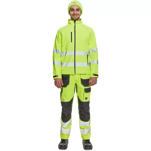 SHELDON HV softshell dzseki sárga 2XL