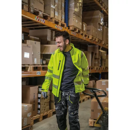 SHELDON HV softshell dzseki sárga 3XL