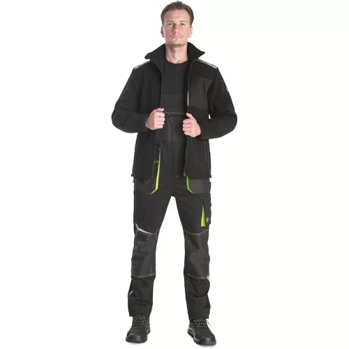 EMERTON STR polár kardigán sárga 4XL