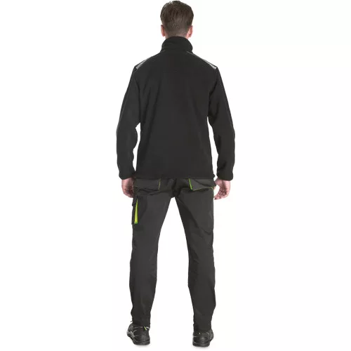 EMERTON STR polár kardigán sárga 4XL