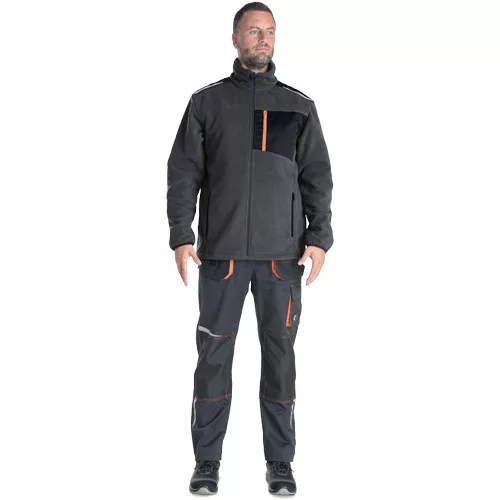 EMERTON STR polár kardigán narancs 4XL