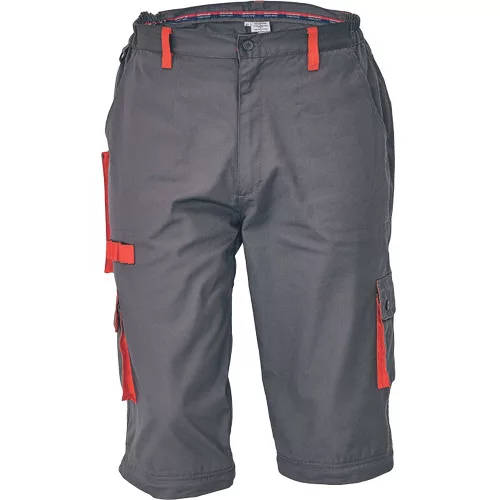 DESMAN nadrág 2az1-be szürke/narancs 52