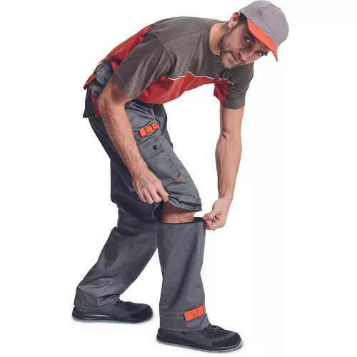 DESMAN nadrág 2az1-be szürke/narancs 58