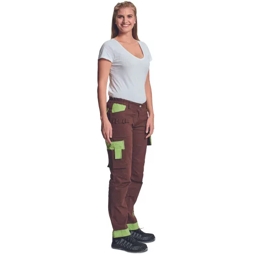 YOWIE nadrág női barna/zöld 48