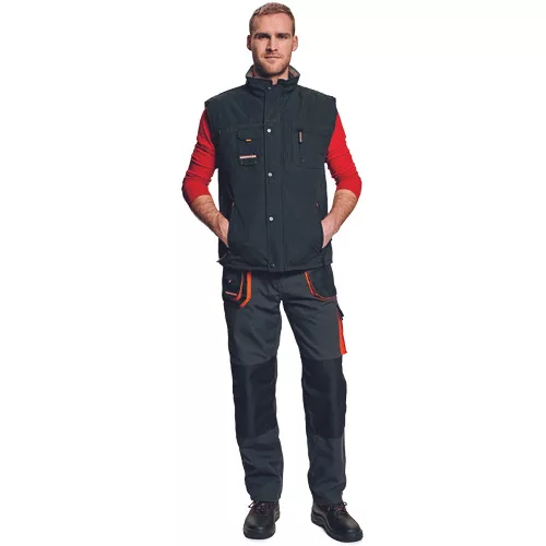 EMERTON téli mellény fekete 3XL