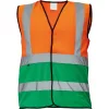 LYNX DUO HV mellény narancs/zöld 3XL