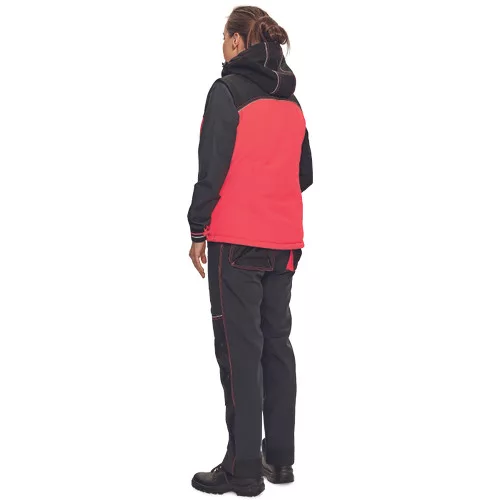 KNOXFIELD LADY bélelt antracit/piros M