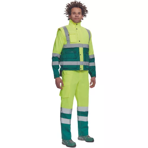 HELLIN HV mellény sárga/zöld 3XL