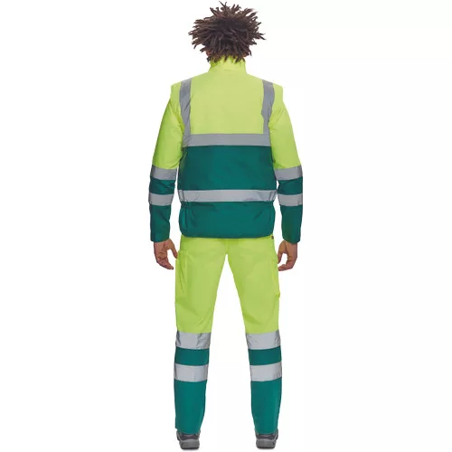 HELLIN HV mellény sárga/zöld 3XL