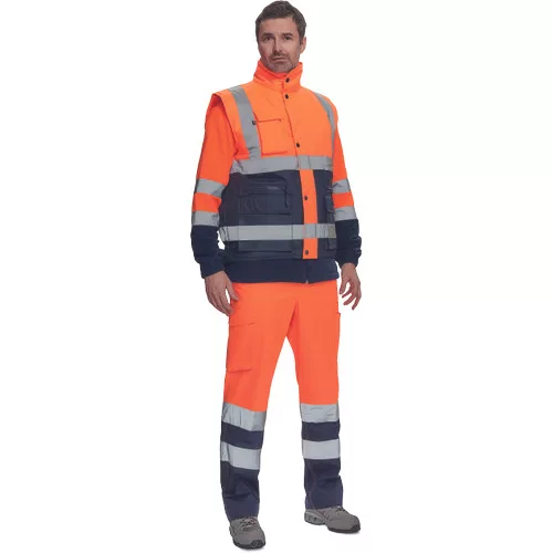 HELLIN HV mellény narancssárga/navy XXL