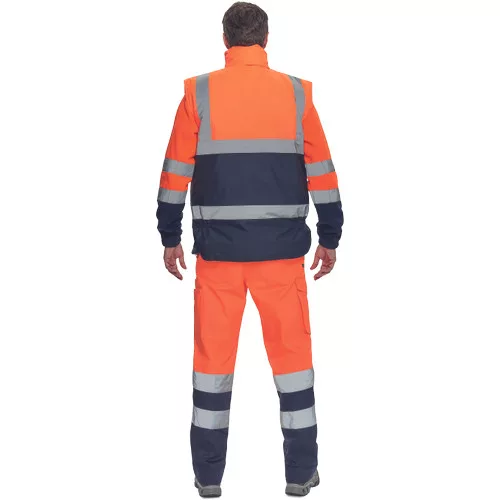 HELLIN HV mellény narancssárga/navy XXL