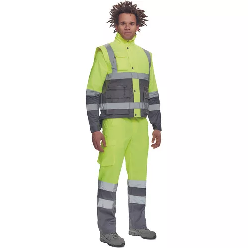 HELLIN HV mellény sárga/szürke 3XL