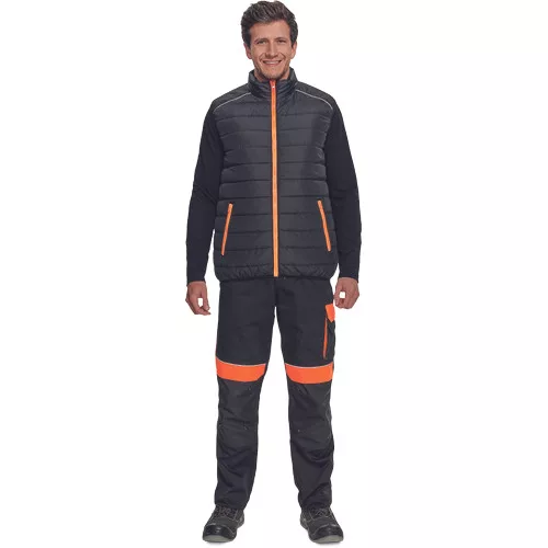 MAX VIVO LIGHT mellény fekete/narancs4XL