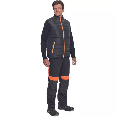 MAX VIVO LIGHT mellény fekete/narancs4XL