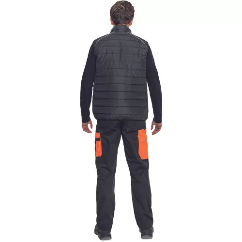 MAX VIVO LIGHT mellény fekete/narancs4XL