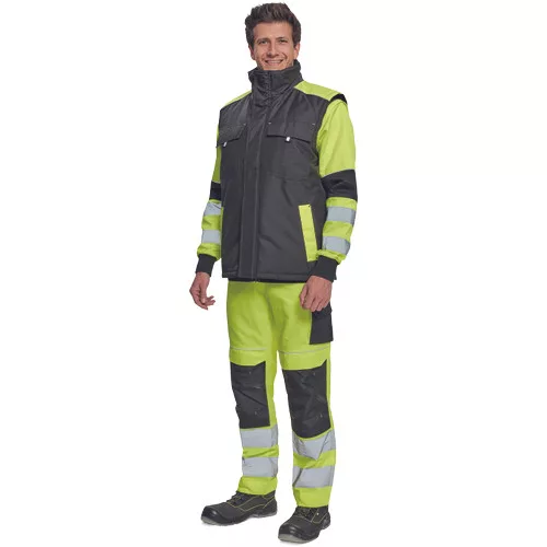 MAX VIVO mellény fekete/sárga 4XL