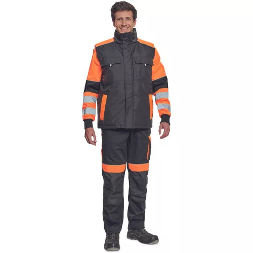 MAX VIVO mellény fekete/narancssárga 4XL