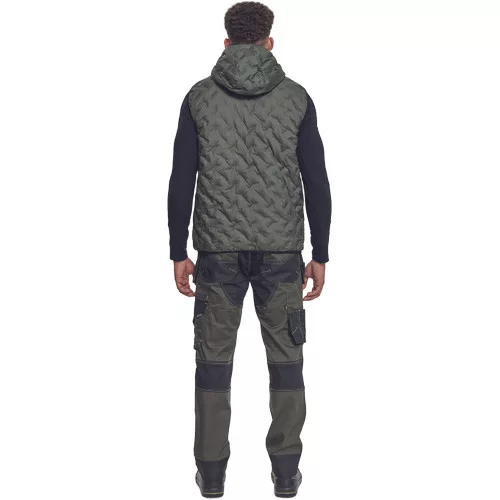 NEURUM Pehely mellény sötét olajzöld 4XL