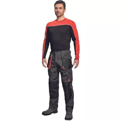 EMERTON hu. póló fekete-narancs 3XL